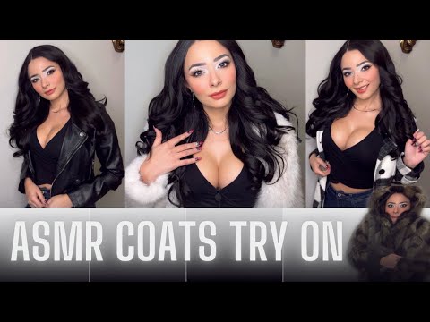 ASMR Fall/Winter Coats 🧥 Try On (Soft Spoken, Fabric Sounds)