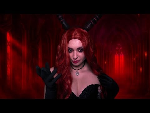 ASMR Reina Demonio te protege en su reino oscuro 🩸✨