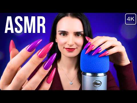 ASMR SLOWEST Mic Scratching IN HISTORY 😱 (99% SLEEP RATE) 😴 ULTRA Long Nails - No Talking 4K