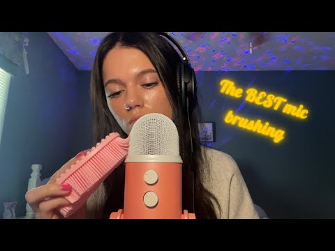 A whole bunch of mic brushing ASMR