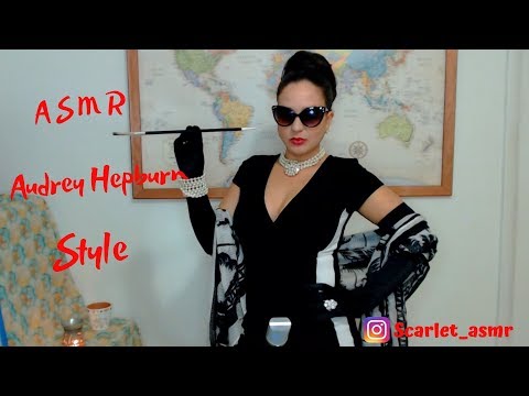 ASMR Audrey Hepburn Style 2 Scarves and Satin Gloves (Request)