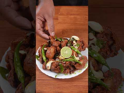 🔥 ASMR Chicken Gizzard Fry | Spicy & Crispy | Satisfying Fry Sounds | No Talking #shorts #asmr