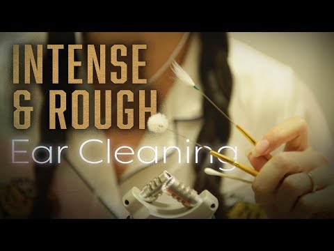 ASMR Intense Rough Deep Ear Cleaning w Q-tip, Ear Pick 1 Hour (No Talking)