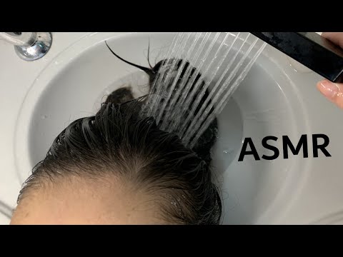 ASMR APLICADO - LAVANDO O CABELO DA MINHA PRIMA