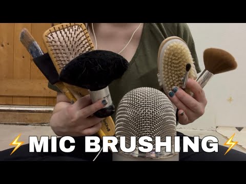 ASMR |  ⚠️ Fast and Aggressive Mic Brushing | Part 3 | No Talking