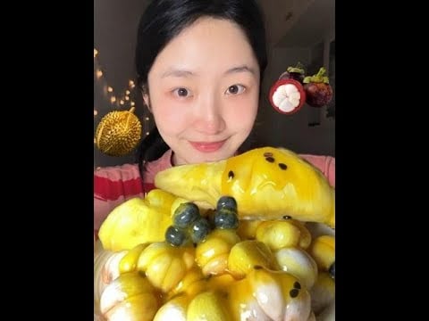 Durian dan Mangosteen Ais sangat sedap! Semua orang cuba buat sendiri