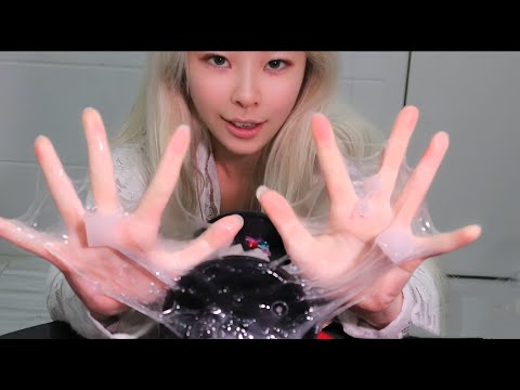 ASMR EAR-TO-EAR triggers ’close to ear gelling,scratching,tapping’