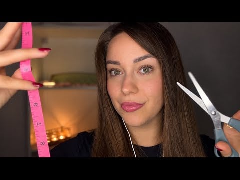 ASMR Measuring & Fixing Your Face (Up Close)