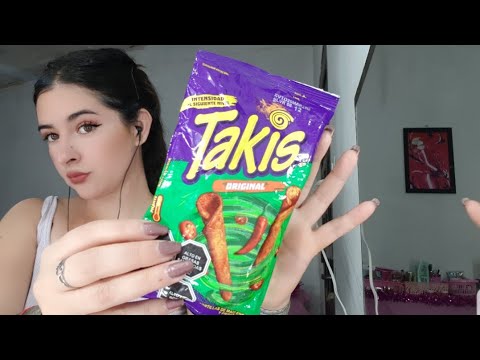 PROBANDO POR PRIMERA VES LOS TAKIS FUEGO 🌶🔥ASMR