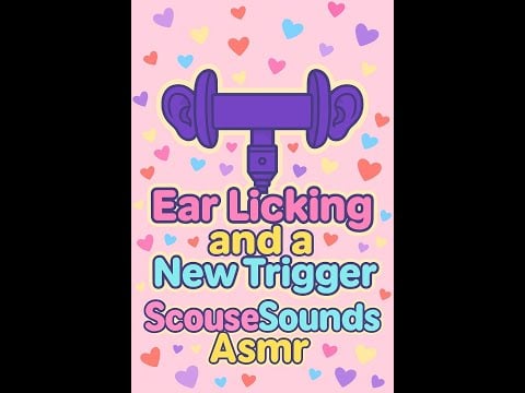 Intense ear licking ASMR and trying a new trigger!!!! For sleep and relaxation!