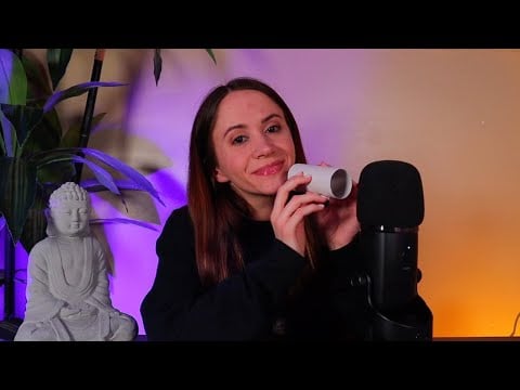 ASMR / Trigger Words For Sleep (occasional tapping & mic brushing)