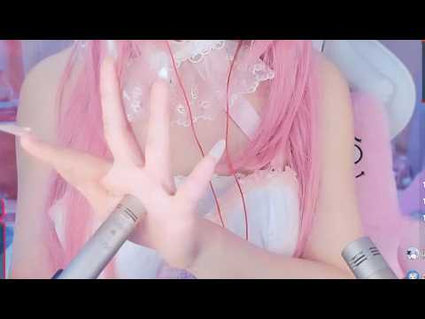 ASMR Hatsune Miku Cosplay 💙 Long Nails Scratching (Maid Style)
