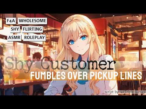 [F4A] Shy Customer Fumbles over Pickup Lines [Waiter Listener] [Customer Speaker] [Shy] [Flirting]