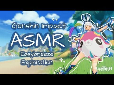 [ASMR] ✧˖°. relaxing easybreeze exploration ✧˖°. whispers and keyboard sounds (genshin impact asmr)