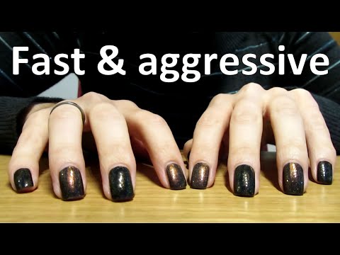 ASMR fast and aggressive tapping