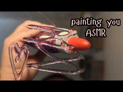 Painting On You with Glitter Glue 🎨 lo-fi ASMR, minimal talking, glue sounds oddly satisfying