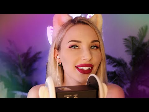 ASMR for sleep | Mouth Sound, Ear Licking, Kitten Purring, Layered sounds |