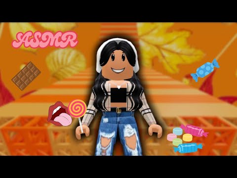 [Roblox ASMR] Eating Different Types Of Candy ✨🍫🍬 | Autumn Obby