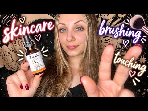 ASMR Gentle Face Pampering! 💕(Brushing, Skin Care, Touching)