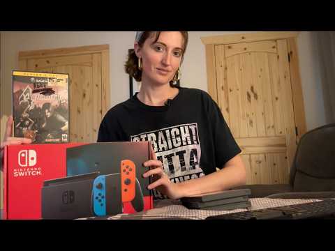 ASMR Game Store Roleplay (soft spoken to whisper, typing, page turning)