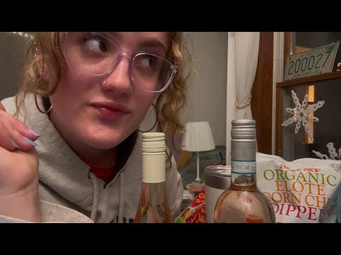 trader joe’s haul ASMR evening whispers on a boston friday night (unboxing, crinkles &yummy tapping)