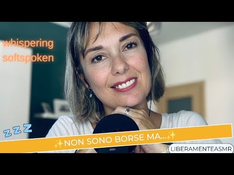 ASMR ITA Softspoken Whispering ✨Non sono borse ma…✨#fabricsounds #showandtell 