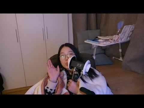 ASMR ear licking and mouth sound