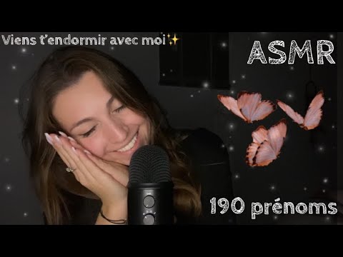 ASMR - Endors-toi avec ces 190 prénoms chuchotés très près de tes oreilles✨🤩