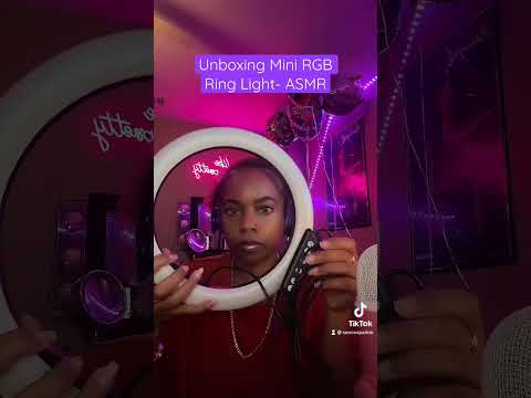 Unboxing Mini RGB Ring Light ASMR #unboxing #asmr #asmrunboxing