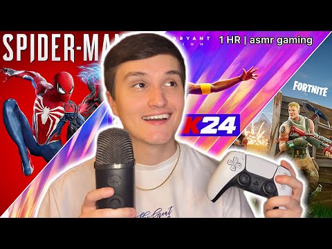 ASMR Gaming | 1 Hour of Relaxing Gameplay (Spider-Man 2, Fortnite, NBA2K24)