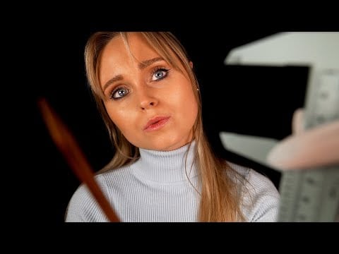 ASMR | Mapping out your WRINKLES (drawing, measuring, exam...)
