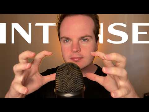 INTENSE BARE MIC SCRACTHING (ASMR fast & aggressive)