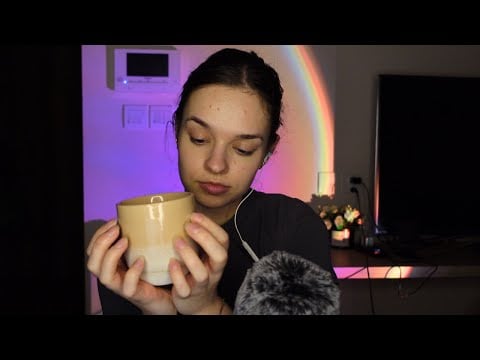 ASMR cozy & gentle triggers | sleepy sounds (tapping & scratching, whispers, TS whisper ramble)