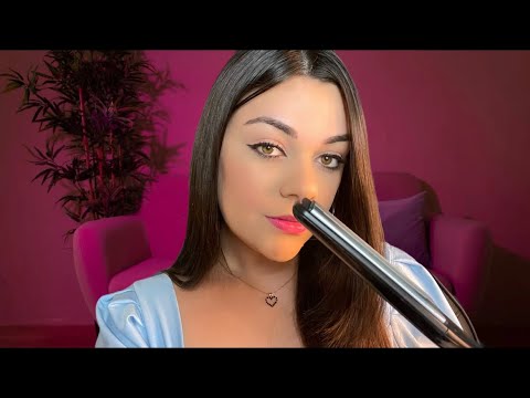 ASMR: EU VOU ESCOVAR E PASSAR CHAPINHA DELICADAMENTE NO SEU CABELO