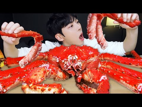 ASMR MUKBANG | 직접 만든 대왕 블루 킹크랩 4KG 해물찜 먹방 & 레시피 KING CRAB, SEAFOOD KOREAN FOOD EATING