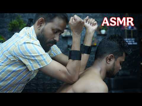 Relaxing Indian Head & Back Massage ASMR | Satisfying Therapy With Head Rubbing & Scratching #asmr