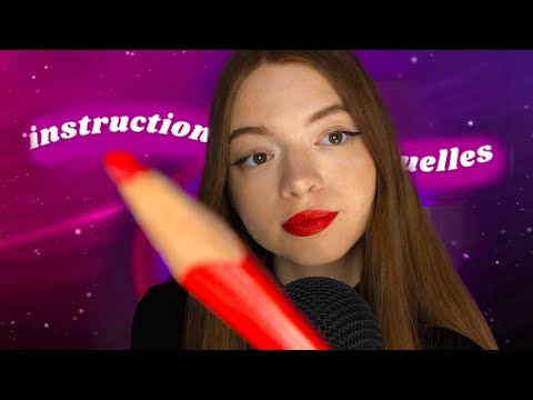 ~ ASMR FR ~ SUIS MES INSTRUCTIONS VISUELLES 💫 #asmr