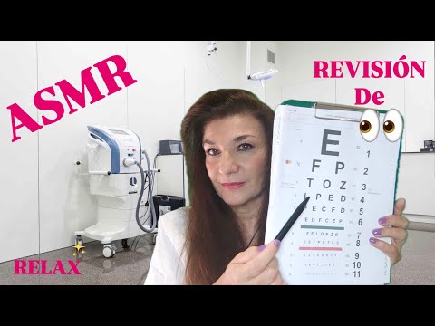 ASMR ✨ Médico ✨ revisión 👁 ocular 👁 muy relajante😴