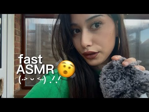 ASMR Fast Mouth Sounds & Mic Triggers For Sleep ! ✩‧₊˚ ⋆˚࿔ 