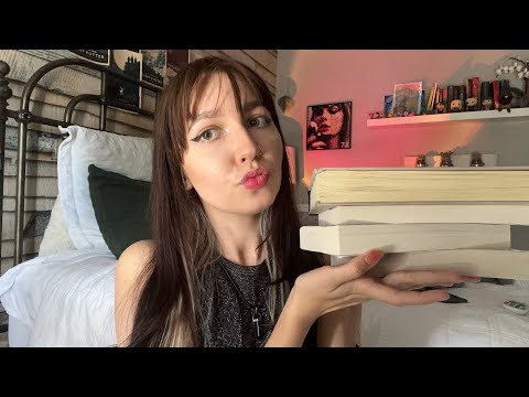 ASMR Summer Reading Wrap Up 🐚🎙️Book Tapping, Mouth Sounds, Sticky Tapping