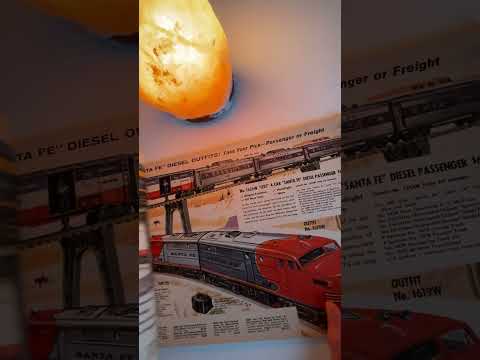 Vintage toy train catalog flip!