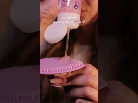 Pink skincare ASMR 🌸🩷 #asmr #relax #skincare #notalking #layeredsounds
