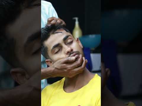 Respect This Old Uncle Barber For His Amazing Hardwork | ASMR Neck Cracking Head Massage #shorts