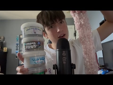 ASMR with a bunch of slime 🫟🫟