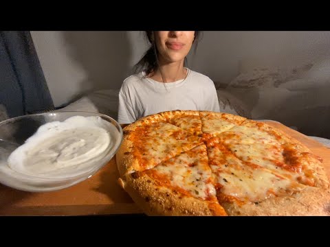 Cheesy Pizza Margherita 🍕 Mukbang ASMR | no talking 
