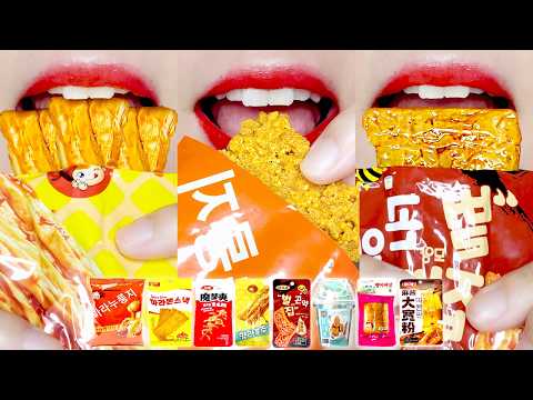 ASMR NEW! Spicy Chinese Snacks 🌶️🔥 MUKBANG 신상 중국 간식 이모지 먹방 Konjac & Latiao Eating Sounds