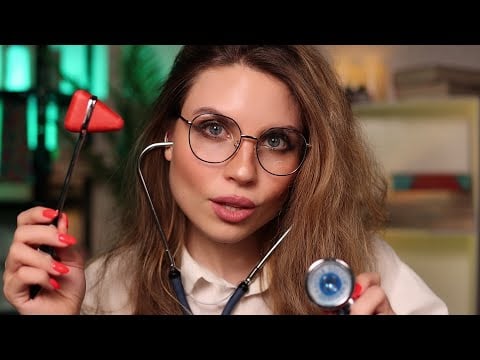 ASMR Medical Student Practices CRANIAL NERVE EXAM on You |Eye Exam,Hearing Test,Smell,Taste