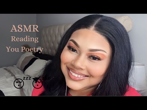 asmr reading you romantic poetry 🥰🩷 (close whispers + mouth sounds)