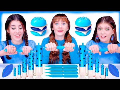 ASMR Eating Only Blue Food | Best Mukbang Compilation