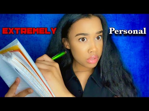 ASMR Asking You Extremely Personal Questions P3 👀 📝 Writing Sounds ASMR